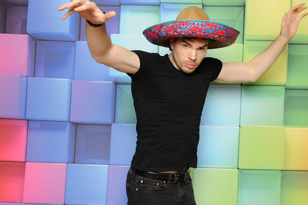 Color 3D Cubes Backdrop